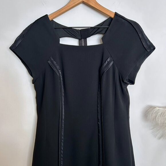 Rag & Bone Leather and Satin Trim Dress - Picture 2 of 11